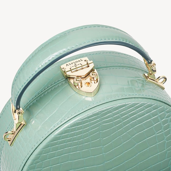 Hat Box Willow Patent Croc