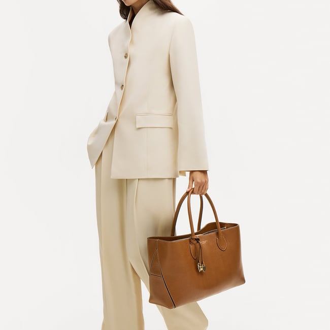 London Tote Tan Pebble