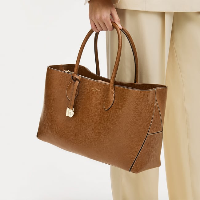 London Tote Tan Pebble