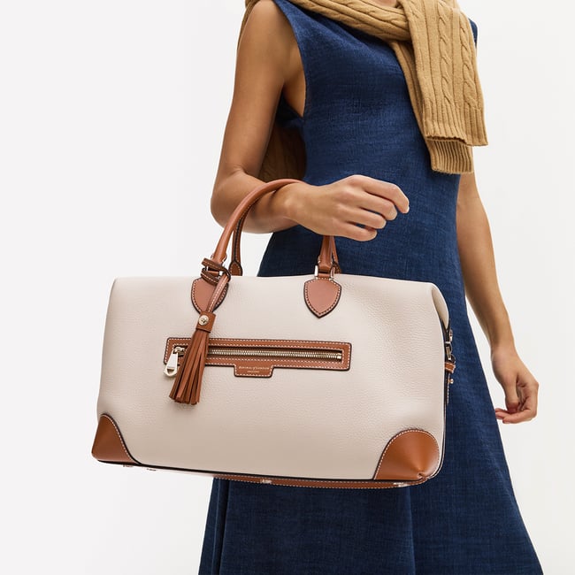 Hudson Bag Beach Stone Premium Pebble & Smooth Tan