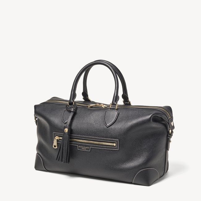 Hudson Bag Black Milled Pebble