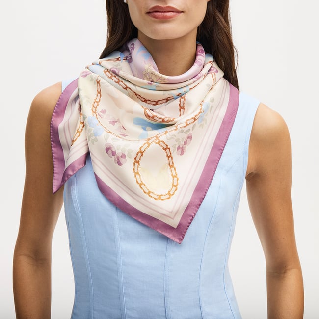 Mayfair® Songbird Silk Scarf English Rose Pure Silk