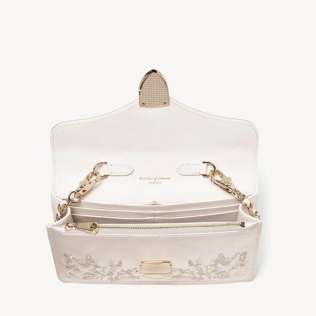 Mayfair®Clutch Ivory Silk Satin