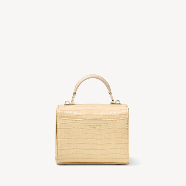 Mini Mayfair® with Silk Neck Scarf Deep Shine Buttermilk Small Croc