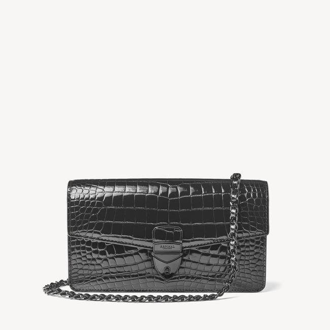 Mayfair® 2 Clutch Black Patent Croc