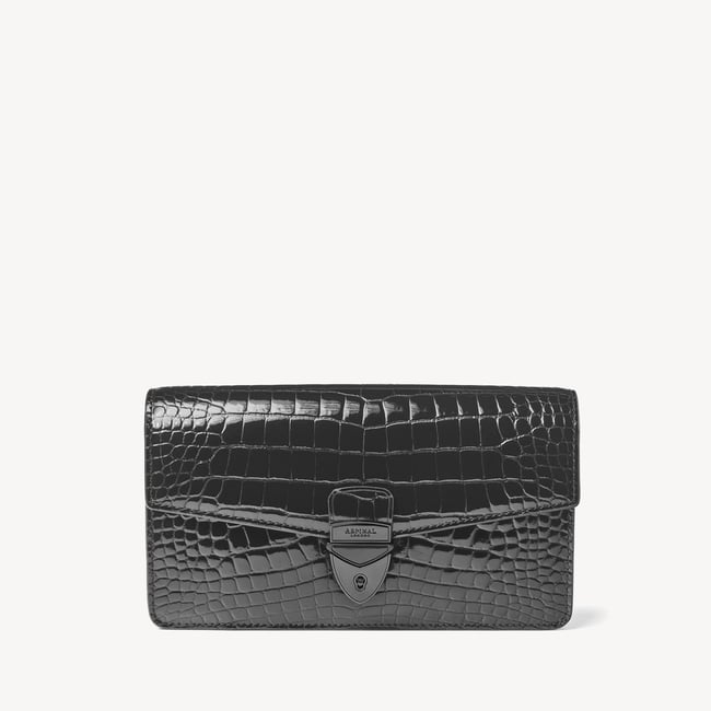 Mayfair® 2 Clutch Black Patent Croc