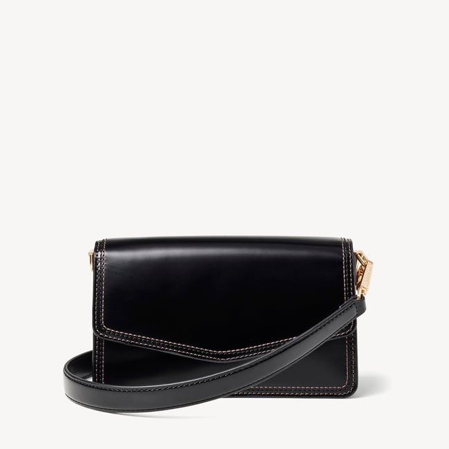 Eliza Clutch Smooth Moonlight Black