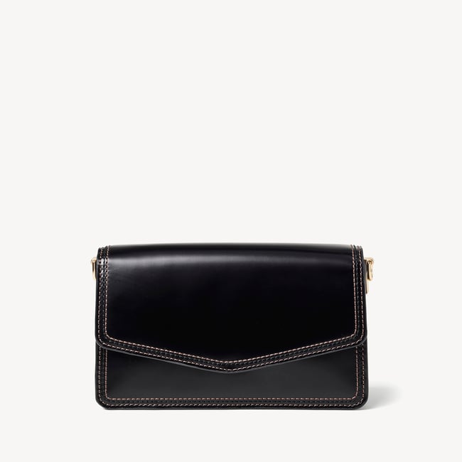 Eliza Clutch Smooth Moonlight Black
