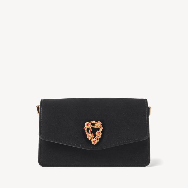 Eliza Clutch Black Velvet