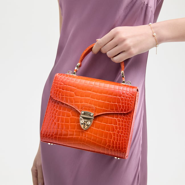 Midi Mayfair® Deep Shine Marmalade Ombre Croc