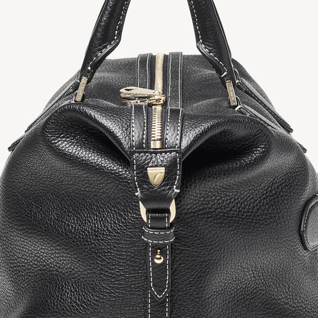Hudson Bag Black Milled Pebble