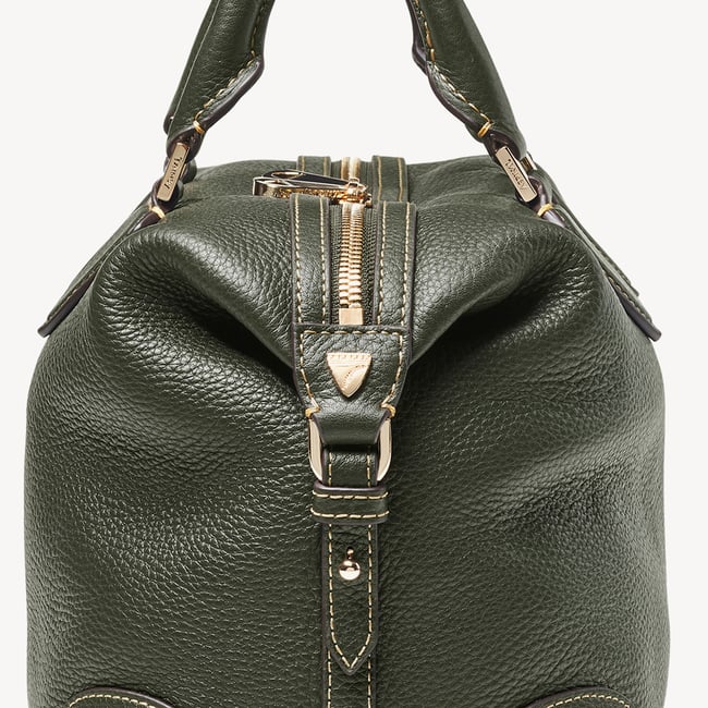 Hudson Midi Forest Green Milled Pebble
