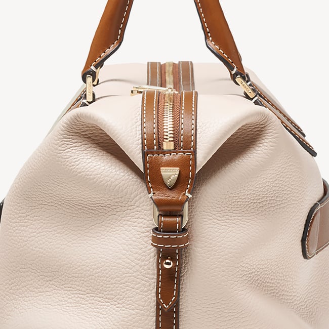 Hudson Bag Beach Stone Premium Pebble & Smooth Tan
