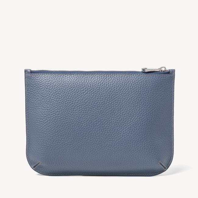 Large Ella Pouch Heritage Blue Pebble