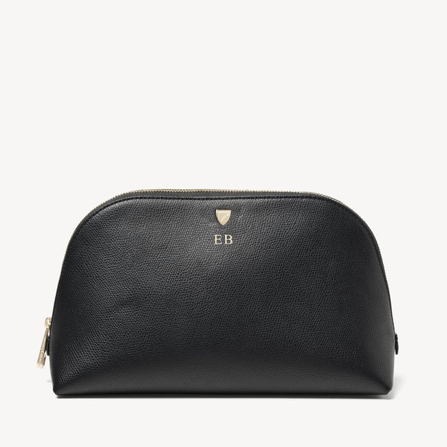 Classic Toiletry Bag Black Soft Saffiano