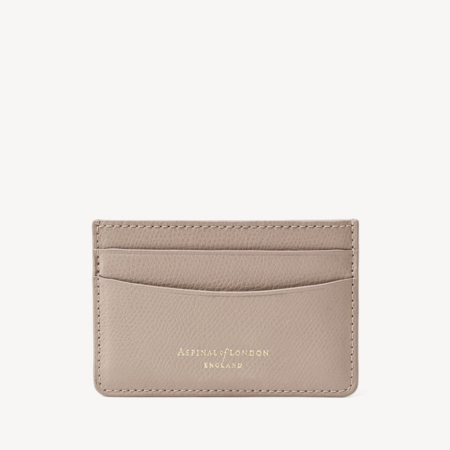 Slim Credit Card Holder Moleskin Soft Saffiano