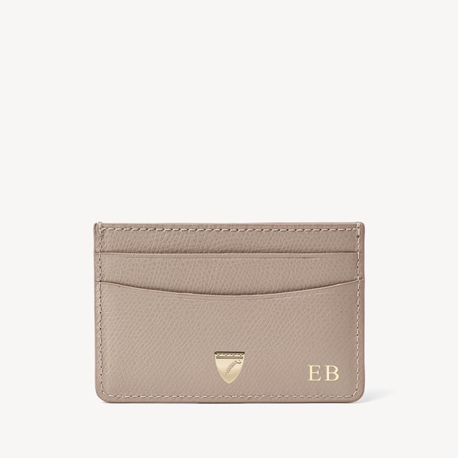 Slim Credit Card Holder Moleskin Soft Saffiano