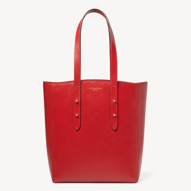 Essential Tote Cardinal Red Saffiano