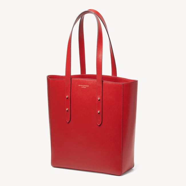 Essential Tote Cardinal Red Saffiano