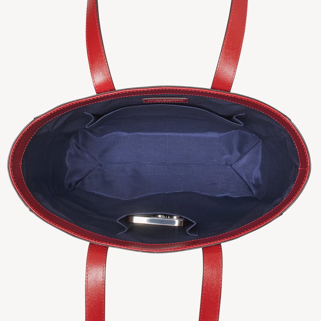 Essential Tote Cardinal Red Saffiano