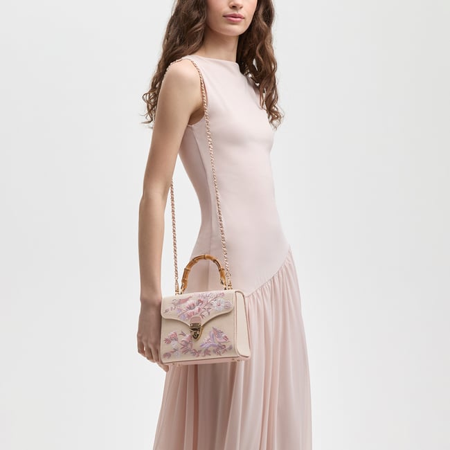 Midi Mayfair® Rose Pink English Garden Hand Embroidery