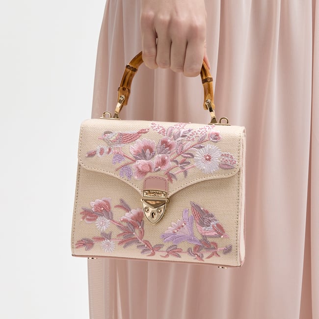 Midi Mayfair® Rose Pink English Garden Hand Embroidery