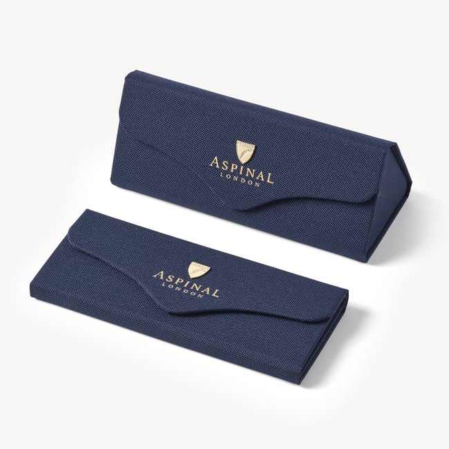 Hamptons Rectangular Sunglasses Blue Crystal 
