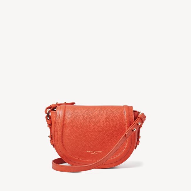 Small Stella Satchel Crossbody Coral Pebble