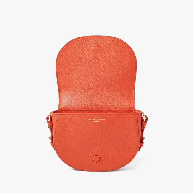 Small Stella Satchel Crossbody Coral Pebble