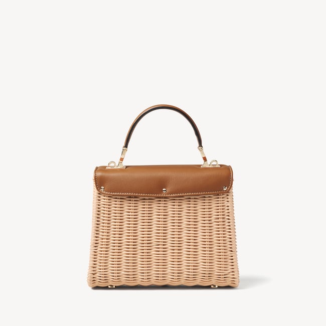 Midi Mayfair® Picnic Basket Natural Rattan Wicker & Smooth Tan