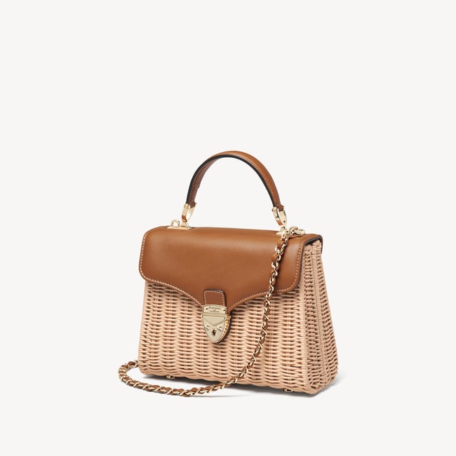 Midi Mayfair® Picnic Basket Natural Rattan Wicker & Smooth Tan