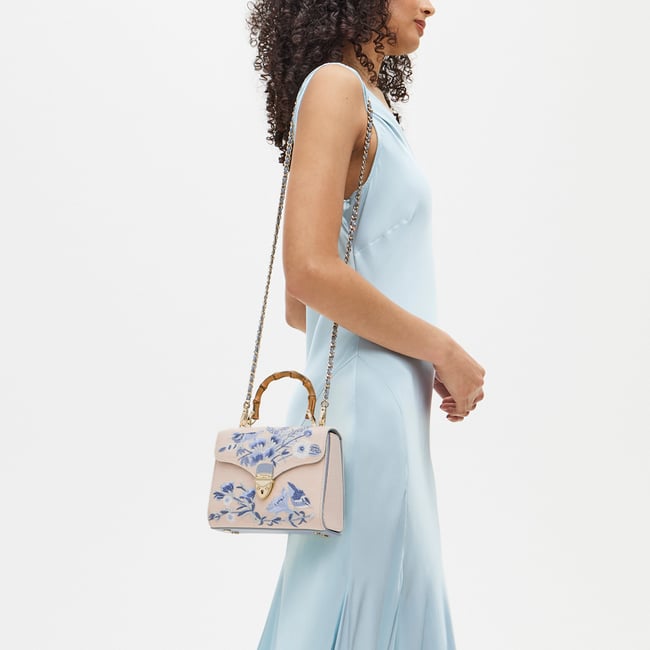 Midi Mayfair® Sky Blue English Garden Hand Embroidery