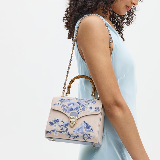 Midi Mayfair® Sky Blue English Garden Hand Embroidery