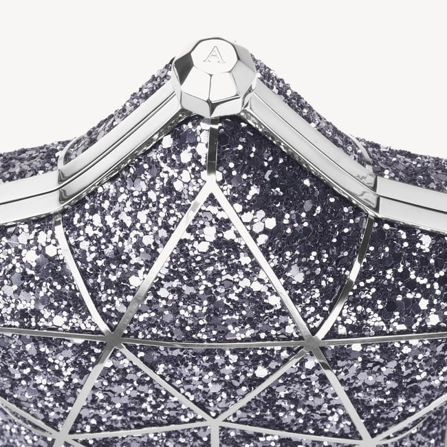 Star Clutch Silver Glitter