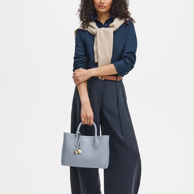 Midi London Tote Sky Blue Pebble