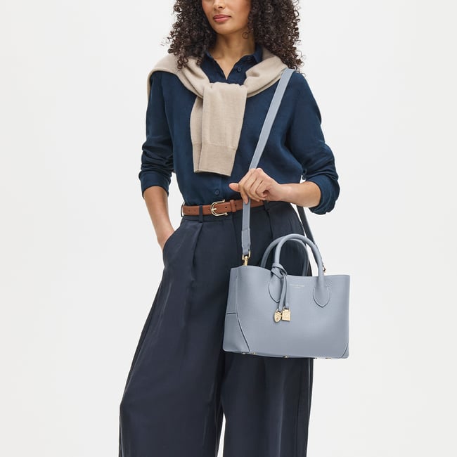Midi London Tote Sky Blue Pebble