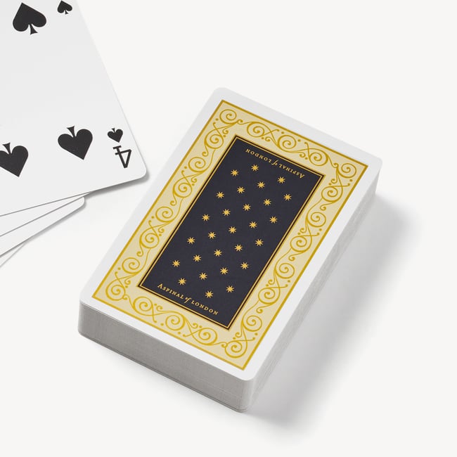 Playing Cards & Holder Navy Pebble