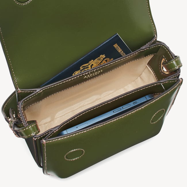 Ella Crossbody Smooth Moss Green