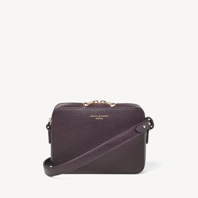 Camera Crossbody with Changeable Straps Fig Pebble