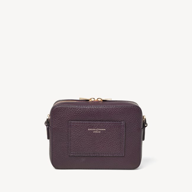 Camera Crossbody with Changeable Straps Fig Pebble