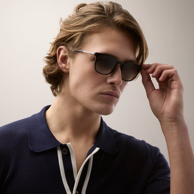 Helios Round Sunglasses Black 