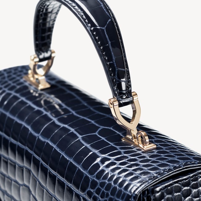 Mayfair® Midnight Blue Patent Croc