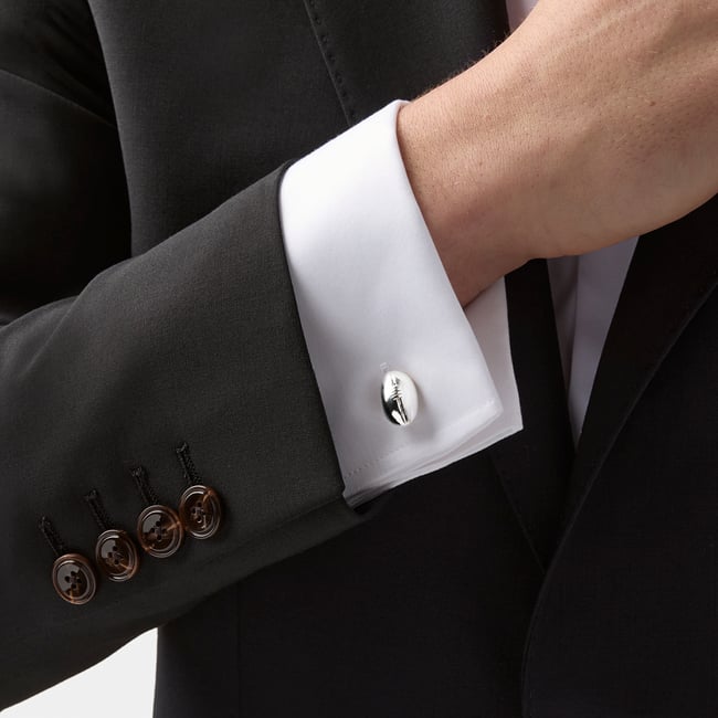 Sterling Silver Rugby Ball Cufflinks Sterling Silver 925