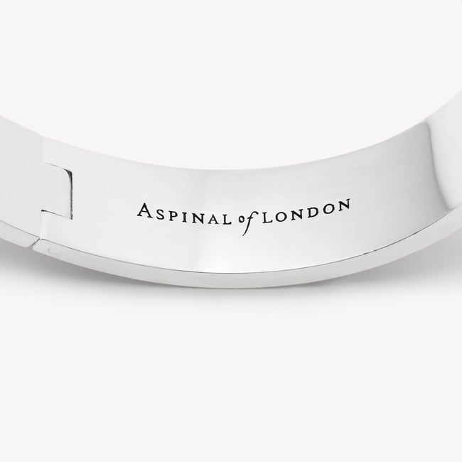 Butterfly Enamel Bangle English Rose Enamel & Palladium Silver Plated