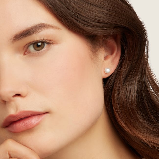 Pearl Stud Earrings Freshwater Pearl