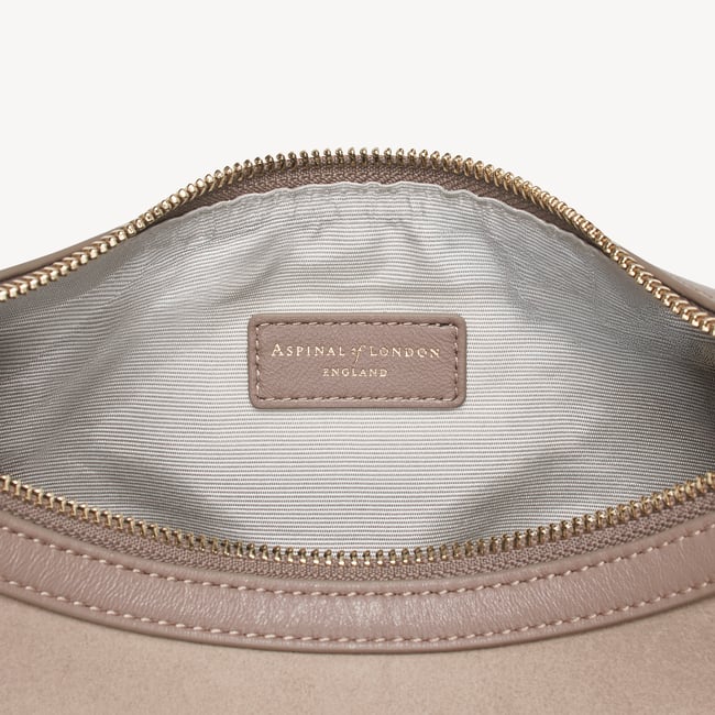Soho Small Crescent Moleskin Suede