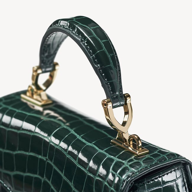Mini Mayfair® Evergreen Patent Croc