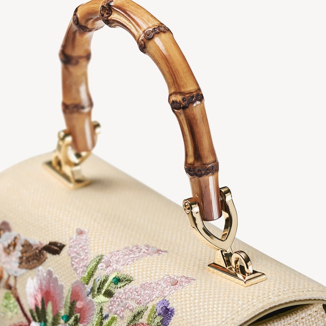 Midi Mayfair® Ivory Canvas Raffia