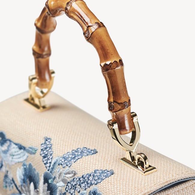 Midi Mayfair® Sky Blue English Garden Hand Embroidery
