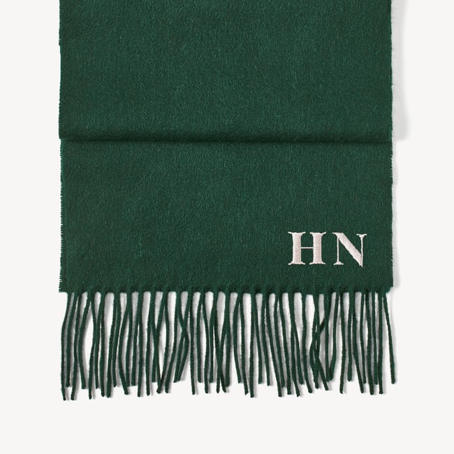 Pure Cashmere Scarf Evergreen Pure Cashmere